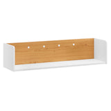 Modway Furniture Kinetic Wall-Mount Shelf White Natural 12 x 38 x 9