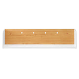 Modway Furniture Kinetic Wall-Mount Shelf White Natural 12 x 38 x 9