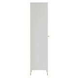 Modway Furniture Covelo Tall Storage Cabinet Light Gray 14 x 15.5 x 56.5