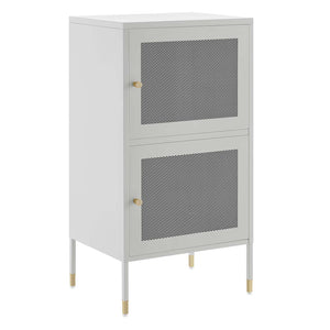 Modway Furniture Covelo 33" Accent Cabinet Light Gray 14 x 17.5 x 33