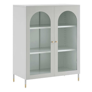 Modway Furniture Archway Accent Cabinet Light Gray 16 x 31.5 x 40