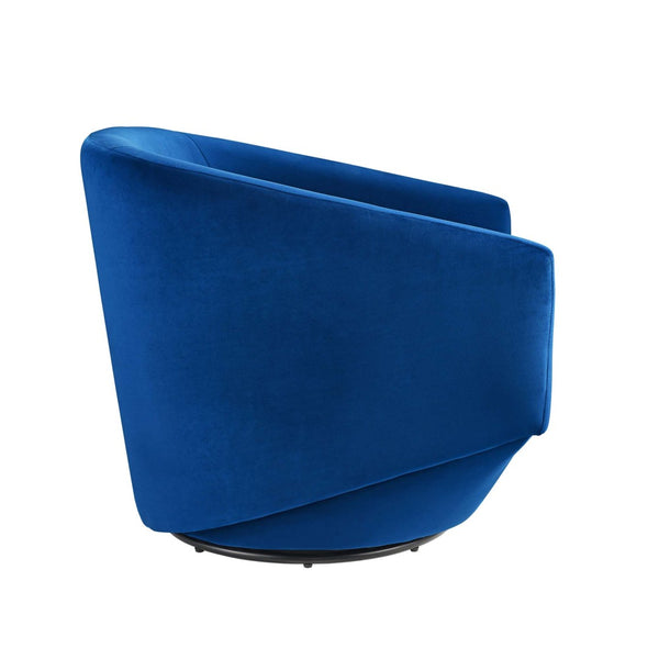Modway Furniture Series Performance Velvet Fabric Swivel Chair by Modway - Luxurious Comfort with Glam Deco Style Navy EEI-6224-NAV