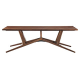 Modway Furniture Victor 95” Dining Room Table Walnut 43.5 x 94.5 x 29.5