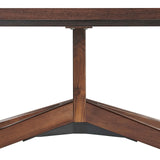 Modway Furniture Victor 95” Dining Room Table Walnut 43.5 x 94.5 x 29.5