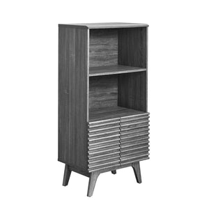 Modway Furniture Render Display Cabinet Bookshelf Charcoal 15.5 x 23 x 48.5