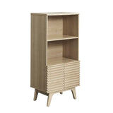 Modway Furniture Render Display Cabinet Bookshelf Oak 15.5 x 23 x 48.5