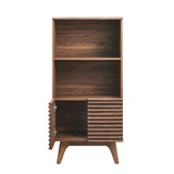 Modway Furniture Render Display Cabinet Bookshelf Walnut 15.5 x 23 x 48.5