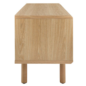 Modway Furniture Kurtis 47" TV Stand by Modway - Sleek Industrial Design with Mesh Doors for Modern Media Storage Oak EEI-6233-OAK