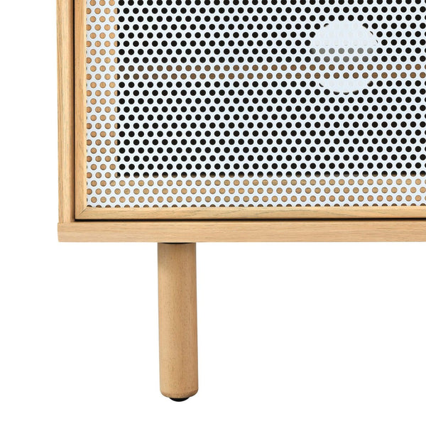 Modway Furniture Kurtis 47" TV Stand by Modway - Sleek Industrial Design with Mesh Doors for Modern Media Storage Oak EEI-6233-OAK