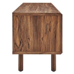 Modway Furniture Kurtis 47" TV Stand by Modway - Sleek Industrial Design with Mesh Doors for Modern Media Storage Walnut EEI-6233-WAL