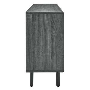 Modway Furniture Kurtis 59" Sideboard by Modway – Modern Industrial Storage with Sliding Metal Mesh Doors for Home Use Charcoal EEI-6235-CHA