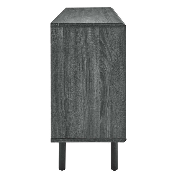 Modway Furniture Kurtis 59" Sideboard by Modway – Modern Industrial Storage with Sliding Metal Mesh Doors for Home Use Charcoal EEI-6235-CHA