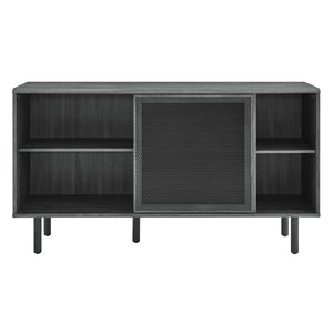 Modway Furniture Kurtis 59" Sideboard by Modway – Modern Industrial Storage with Sliding Metal Mesh Doors for Home Use Charcoal EEI-6235-CHA