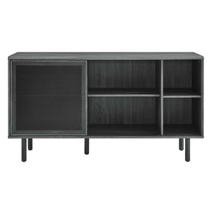 Modway Furniture Kurtis 59" Sideboard by Modway – Modern Industrial Storage with Sliding Metal Mesh Doors for Home Use Charcoal EEI-6235-CHA