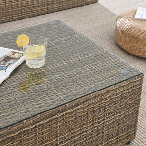 Modway Furniture Convene Outdoor Patio Coffee Table - Stylish, All-Weather Rattan Design for Modern Spaces, Brown EEI-6239