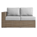 Modway Furniture Convene Outdoor Patio Outdoor Patio Left-Arm Loveseat Cappuccino Gray 35 x 56.5 x 25.5