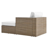 Modway Furniture Convene Outdoor Patio Outdoor Patio Right-Arm Chaise Cappuccino White 35 x 64 x 25.5