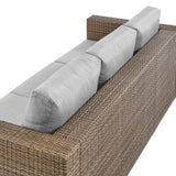 Modway Furniture Convene Outdoor Patio Outdoor Patio Sofa Cappuccino Gray 35 x 88.5 x 25.5