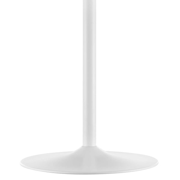 Modway Furniture Amuse 40" Round Dining Table - Modern Mid-Century Pedestal Design for Stylish Dining Spaces White White EEI-6249-WHI-WHI