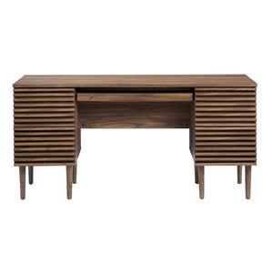Modway Furniture Render Office Desk - Mid-Century Modern Walnut Design with Storage & Pull-Out Keyboard Tray EEI-6254-WAL