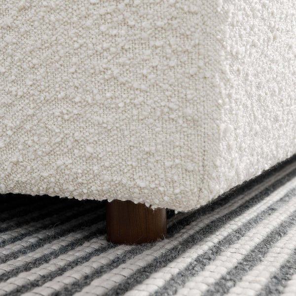 Modway Furniture Commix Overstuffed Boucle Fabric Armless Chair - Luxurious Comfort for Modern Living Spaces Ivory EEI-6257-IVO