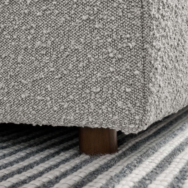 Modway Furniture Commix Overstuffed Boucle Fabric Armless Chair - Luxurious Comfort for Modern Living Spaces Light Gray EEI-6257-LGR