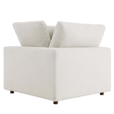 Modway Furniture Commix Down Filled Overstuffed Boucle Fabric Corner Chair Ivory 40 x 40 x 20