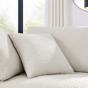 Modway Furniture Commix Down Filled Overstuffed Boucle Fabric Corner Chair - Luxurious, Modern Comfort for Any Space Ivory EEI-6259-IVO