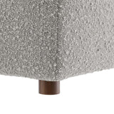 Modway Furniture Commix Down Filled Overstuffed Boucle Fabric Corner Chair Light Gray 40 x 40 x 20