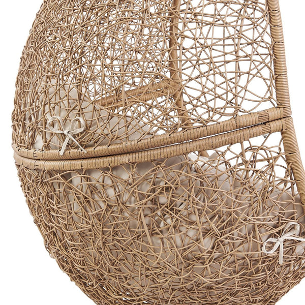 Modway Furniture Encase Outdoor Patio Rattan Swing Chair - Stylish, Comfortable, Durable Seating for Relaxation Outdoors Cappuccino Beige EEI-6262-CAP-BEI