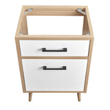 Modway Furniture Maverick 24" Bathroom Vanity Cabinet - Sink Basin Not Included Oak White 17.5 x 23 x 33.5