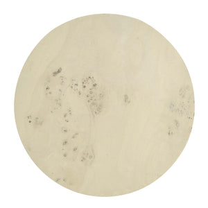 Modway Furniture Cosmos 16" Round Burl Wood Side Table Bleached Burl 16 x 16 x 20.5