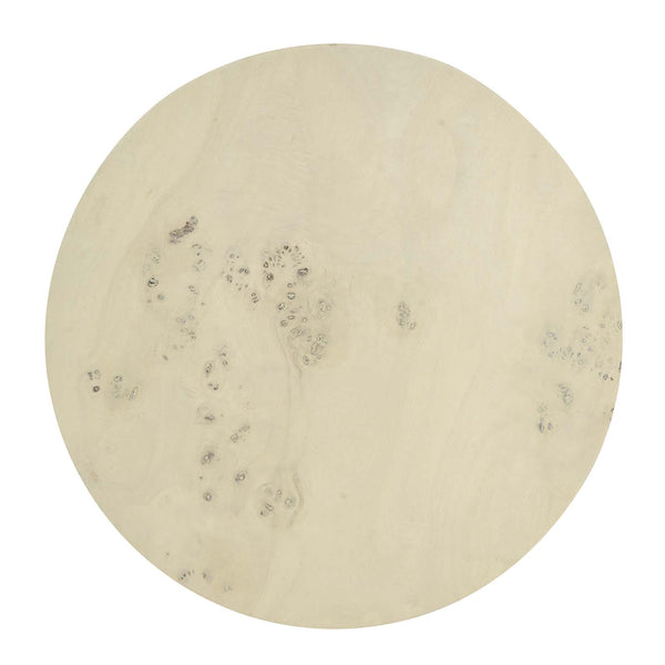 Modway Furniture Cosmos 16" Round Burl Wood Side Table Bleached Burl 16 x 16 x 20.5