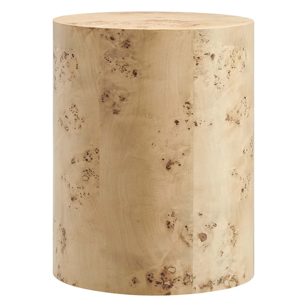 Modway Furniture Cosmos 16" Round Burl Wood Side Table Natural Burl 16 x 16 x 20.5