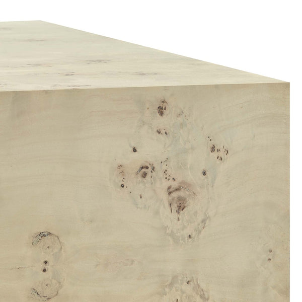 Modway Furniture Cosmos 36" Square Coffee Table - Modern Burl Wood Design with Unique Patterns for Timeless Elegance Bleached Burl EEI-6272-BLB