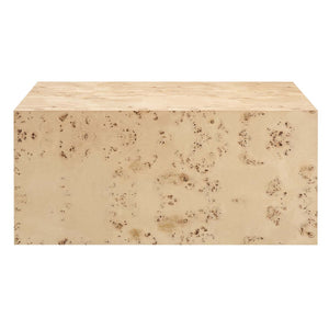 Modway Furniture Cosmos 36" Square Coffee Table - Modern Burl Wood Design with Unique Patterns for Timeless Elegance Natural Burl EEI-6272-NAB