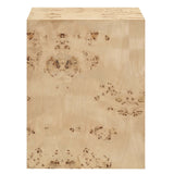 Modway Furniture Cosmos 16" Square Burl Wood Side Table Natural Burl 16 x 16 x 20.5