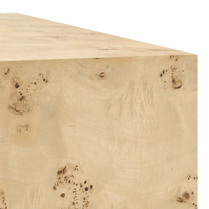 Modway Furniture Cosmos 16" Square Burl Wood Side Table - Modern Accent Piece for Living Rooms and Bedrooms Natural Burl EEI-6273-NAB