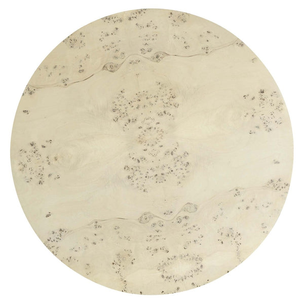 Modway Furniture Cosmos 35" Round Burl Wood Coffee Table - Contemporary Design for Modern Living Spaces and Durability Bleached Burl EEI-6274-BLB