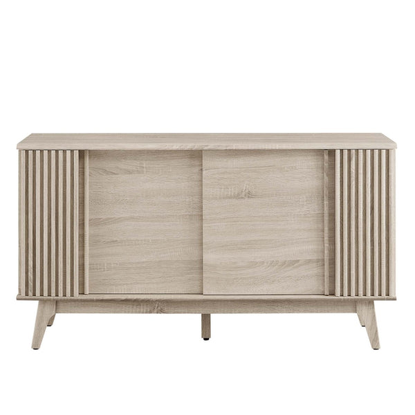 Modway Furniture Eudora Sideboard - Mid-Century Modern Storage Buffet with Concealed Shelving & Cable Management Features Oak EEI-6278-OAK