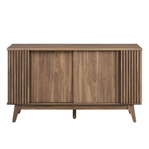 Modway Furniture Eudora Sideboard - Mid-Century Modern Storage Buffet with Concealed Shelving & Cable Management Features Walnut EEI-6278-WAL