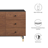 Modway Furniture Nexus Storage Cabinet Sideboard Black Walnut 15.5 x 59 x 29.5