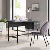 Modway Furniture Nexus Office Desk Black Charcoal 23.5 x 47 x 29.5