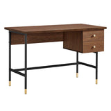 Modway Furniture Nexus Office Desk Black Walnut 23.5 x 47 x 29.5