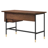 Modway Furniture Nexus Office Desk Black Walnut 23.5 x 47 x 29.5