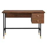 Modway Furniture Nexus Office Desk Black Walnut 23.5 x 47 x 29.5