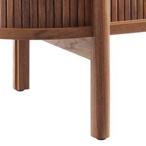 Modway Furniture Cadence 63" Mid-Century Modern Curved Sideboard - Stylish Storage Cabinet for Living & Dining Spaces Walnut EEI-6309-WAL