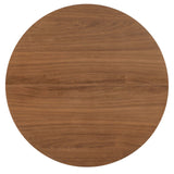 Modway Furniture Pursuit 40" Dining Table Walnut Gold 39.5 x 39.5 x 29.5