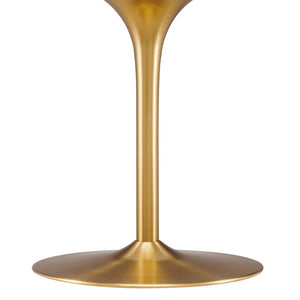 Modway Furniture Pursuit 40" Round Dining Table - Mid-Century Modern Pedestal Design for Small Spaces, Easy Care Walnut Gold EEI-6313-WAL-GLD