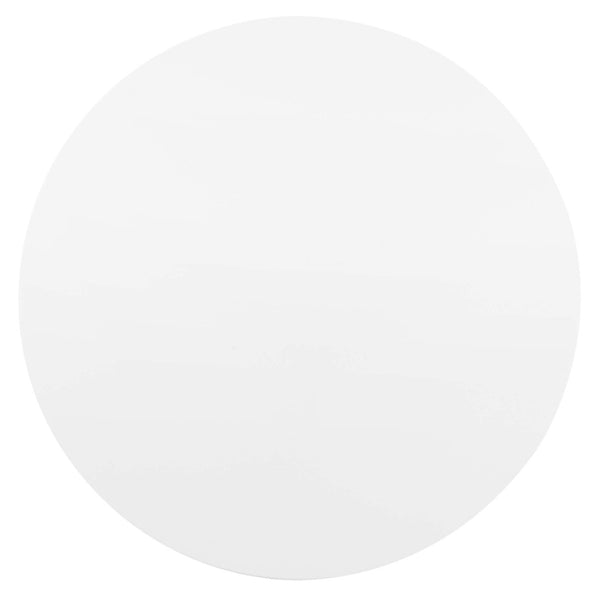 Modway Furniture Pursuit 40" Round Dining Table - Mid-Century Modern Pedestal Design for Small Spaces, Easy Care White Gold EEI-6313-WHI-GLD